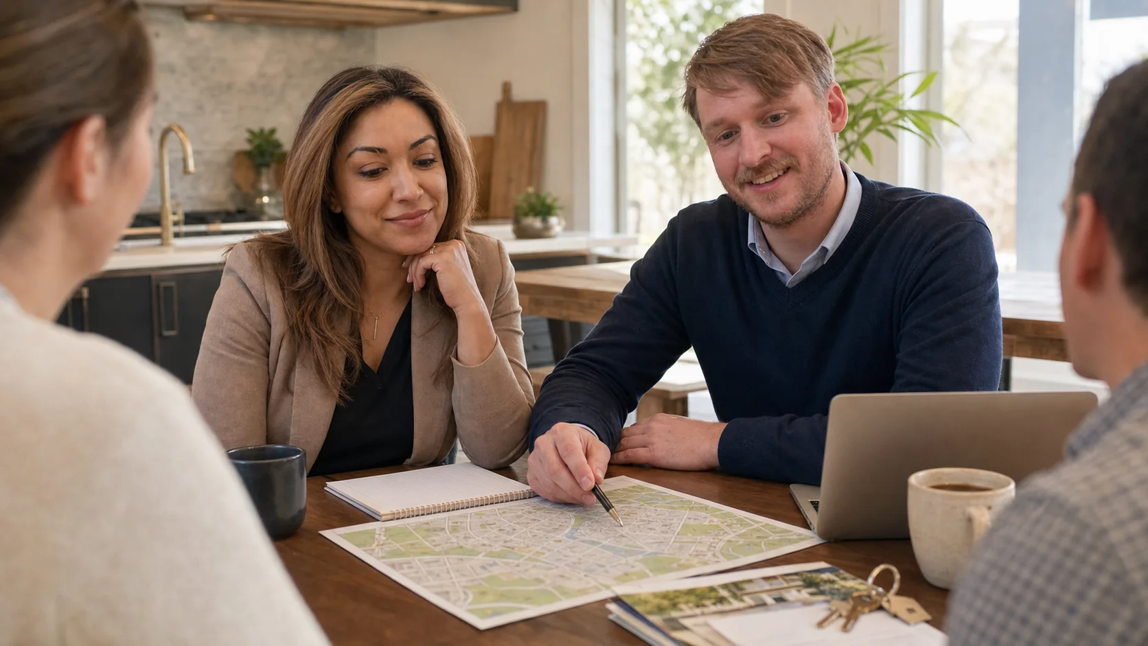 Jonathan and Naomi Morris reviewing a San Antonio buyer consultation