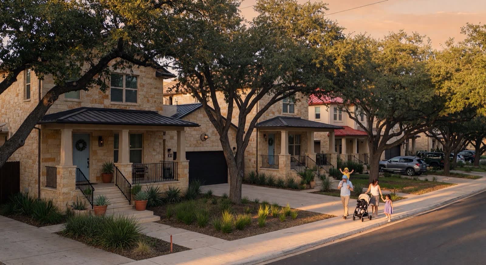 San Antonio-area home exterior for Velvet Realty Group new-construction guidance