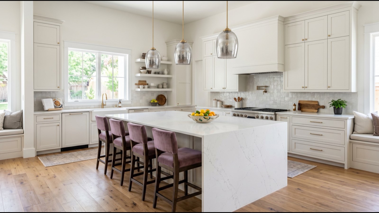 Elegant San Antonio home kitchen island for Velvet Realty Group